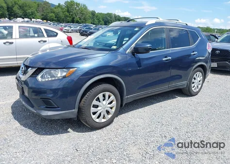2016 Nissan Rogue S z USA, uszkodzony, nr VIN KNMAT2MV2GP679381